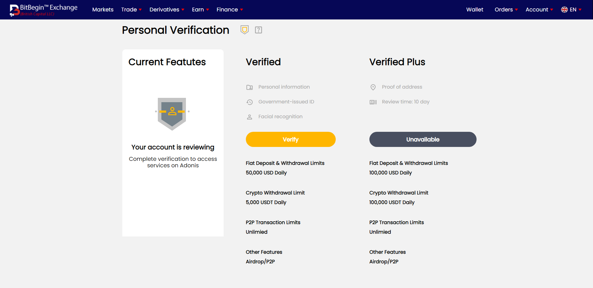 Bitbegin Exchange | Cryptocurrency Exchange | Crypto Trading